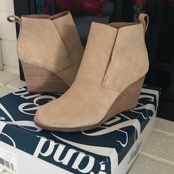 Lucky Brand Shoes - Lucky Brand Wedge Booties- BRAND NEW